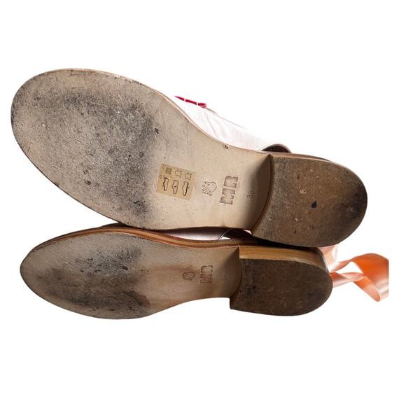 Man Repeller x Melanie Elturk satin ribbon loafers Pink & Red Size 38 (7.5–8) ✨ - Picture 5 of 5